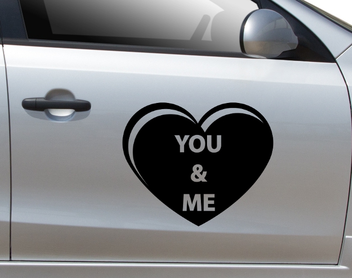 Aufkleber Liebe, Auto Herzen Sticker, Hochzeit Love Tattoo Verlobung